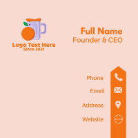 Citrus Orange Juice  Business Card Design