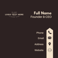 Company Enterprise Wordmark Business Card Design