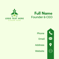 Green Natural House Business Card Design