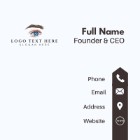 Beauty Eyelash Salon Business Card Design