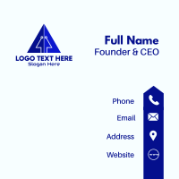Digital Mouse Pointer Triangle Business Card Design
