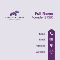 Wild Rhinoceros Brand Business Card Design