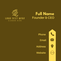 Detailed Circle Letter Q Business Card Design