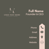 Vintage Classy Lettermark Business Card Design