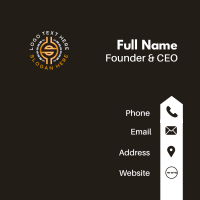 Cryptocurrency Digital Coin Business Card Design