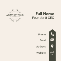 Black Circle Business Business Card Design