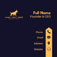 Strong Bull Horn Business Card Design