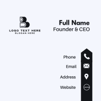 Business Company Letter B Business Card Design