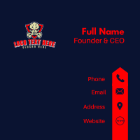 Skull Gas Mask Gaming Business Card Design