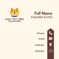 Smiling Furry Cat  Business Card Design