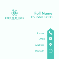 Hexagon Tech Leaf Business Card Design