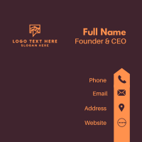 Orange Mountain Chat Business Card Design