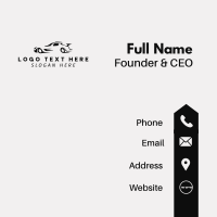 Black Fast Supercar Business Card Design