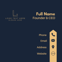 Gold Firm Corporation Business Card Design