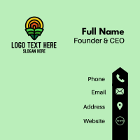 Nature House Location Pin Business Card Design