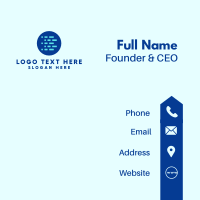Digital Pixel Letter B  Business Card Design