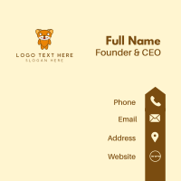 Cute Teddy Bear Business Card Design