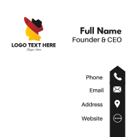 Germany Flag Map  Business Card Design