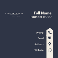 Classic Professional Wordmark Business Card Design