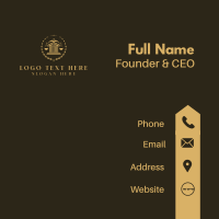 Justice Courthouse Law Business Card Design