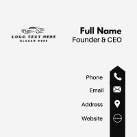 Sports Car Transportation Business Card Design