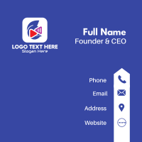 Media Player Application Business Card Design