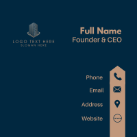 Corporate Gold Building Business Card Design