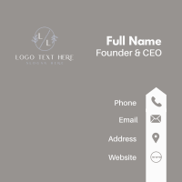 Letter Elegant Classic Business Card Design