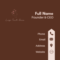 Natural Beauty Feminine Makeup Business Card Design