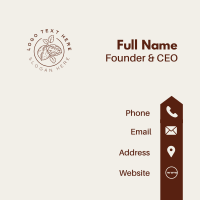 Organic Walnut Seed Business Card Design