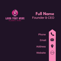 Woman Samurai Clan Business Card Design