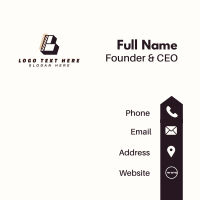 Architect Builder Letter L Business Card Design