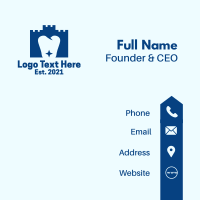 Castle Tower Tooth Business Card Design