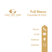 Gold Asset Management Finance Business Card Design