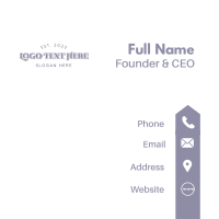 Stylish Business Wordmark Business Card Design