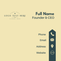 Classic Dainty Business Wordmark Business Card Design