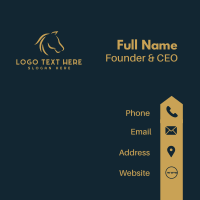 Horse Mane Equine Business Card Design