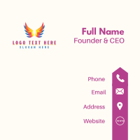 Angel Holy Wings Business Card Design