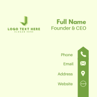 Business Brand Letter J Business Card Design