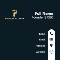 Golden Deluxe Toucan  Business Card Design