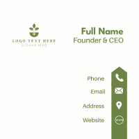 Organic Plant Crop Gardening Business Card Design