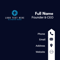 Circle Arrow Logistics Business Card Design