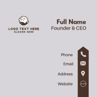 Beard Guy Character Business Card Design