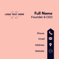 Modern Digital Wordmark Business Card Design
