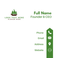 Nautical Forest Business Card Design