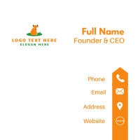 Cute Wild Fox Business Card Design