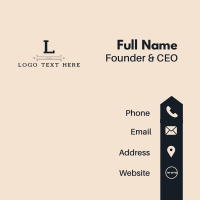 Classic Fashion Lettermark Business Card Design