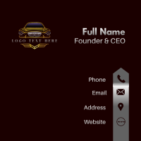 Luxurious Automobile Car Business Card Design