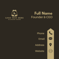 Luxury Leaves Boutique Business Card Design