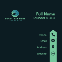 Surfing Ocean Wave Business Card Design